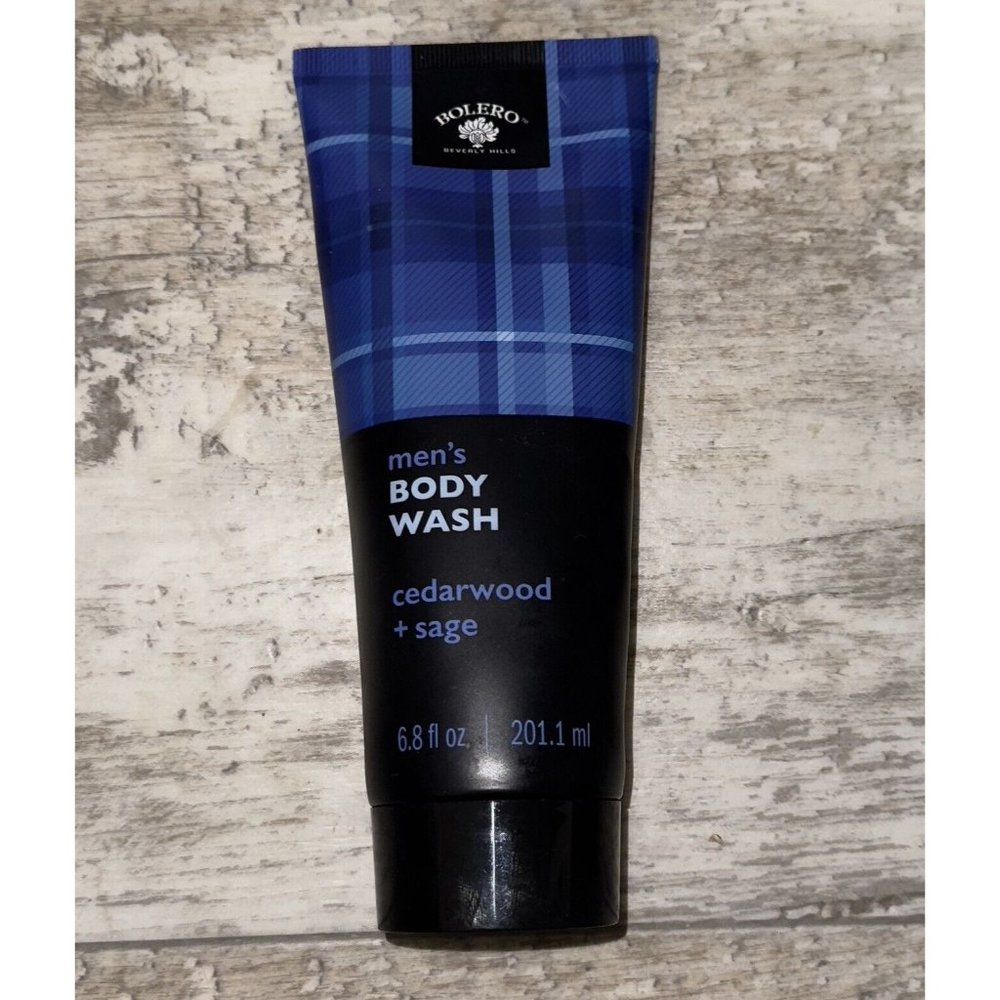 Bolero Beverly Hills Men’s Cedarwood/Sage Body Wash. 6.8 fl Oz Raw Sugar Mfg